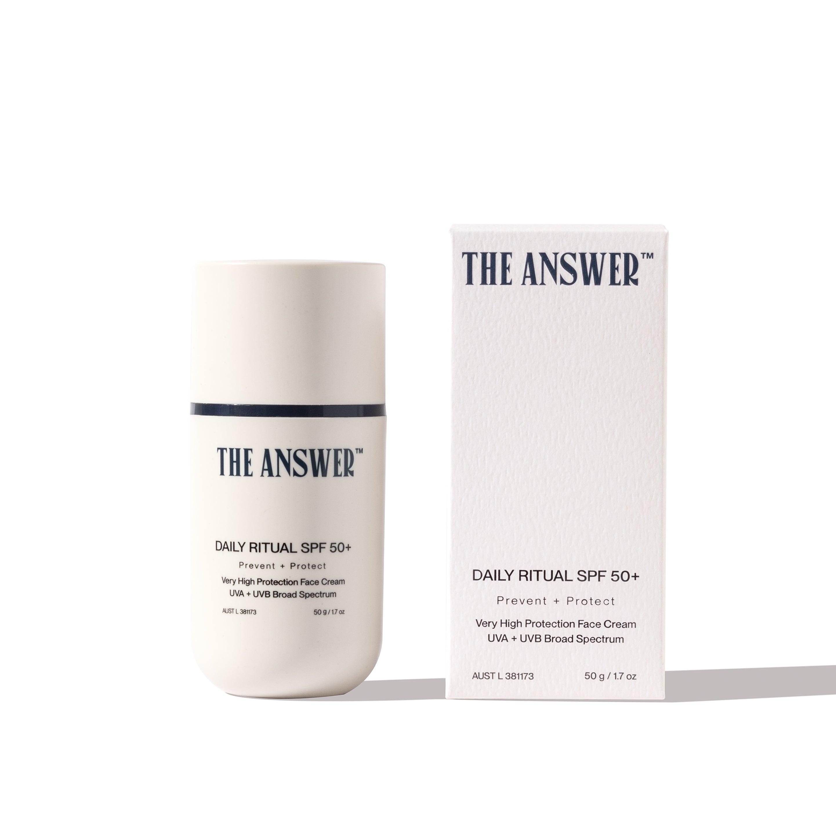 The Answer Skincare Daily Ritual SPF50+ Face Cream